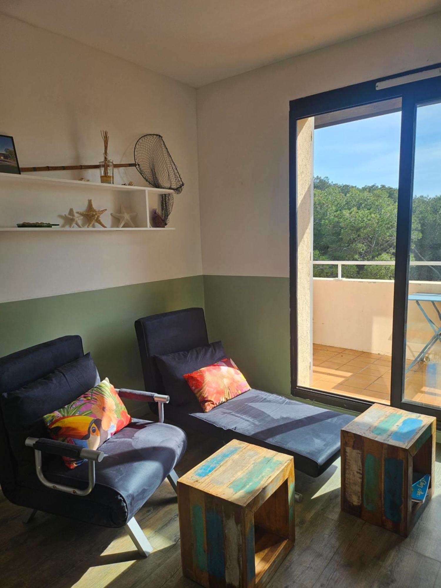 Domaine De La Coudouliere, T2 Climatise Terrasse Vue Mer Sans Vis A Vis Plage A 100M 식스포즈레스플라지스 객실 사진